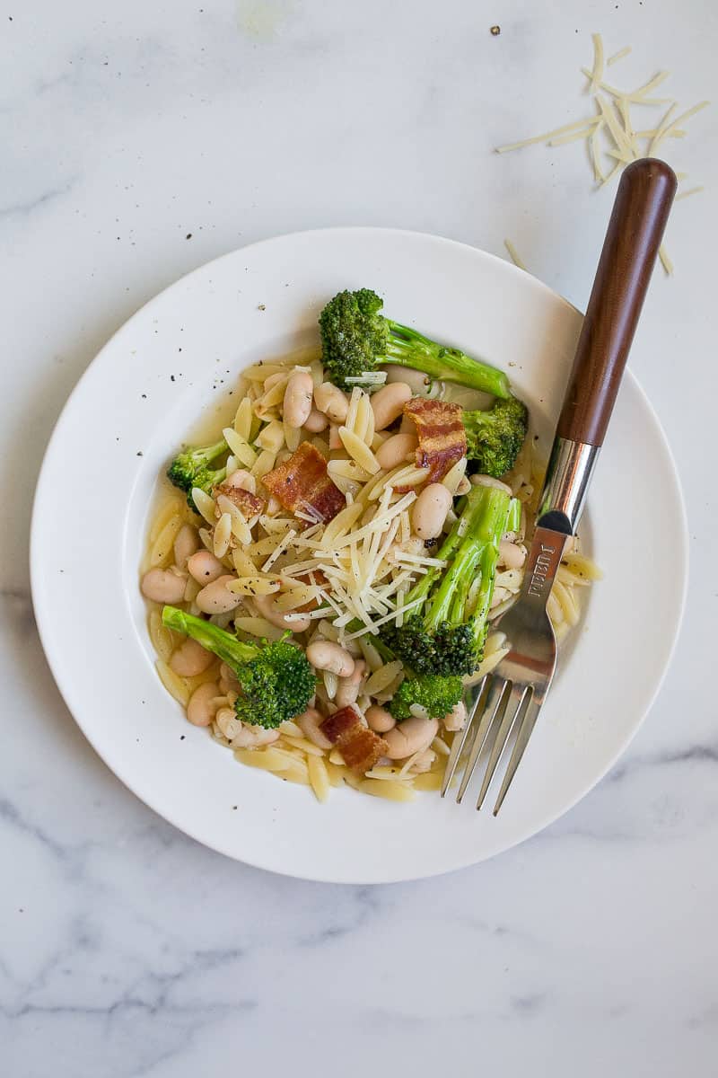 orzo pasta with broccoli