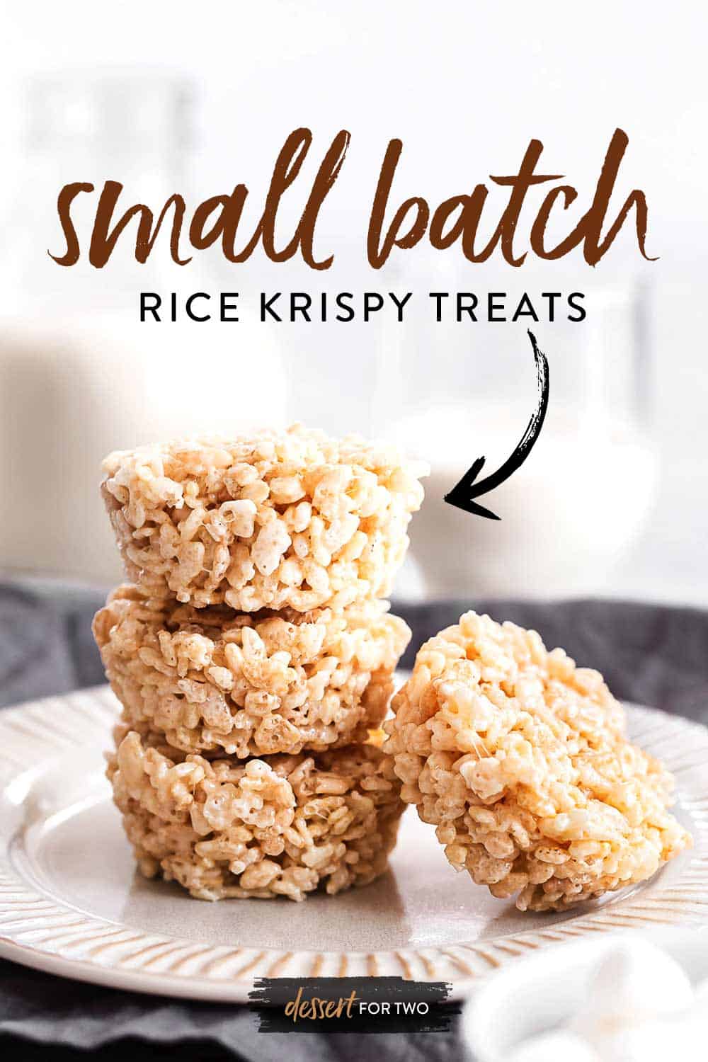 Small Batch Rice Krispie Treats (in a muffin pan) - Dessert for Two