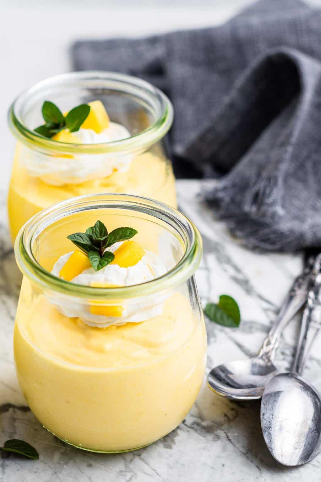 Creamy Mango Mousse Dessert Cups - Dessert for Two